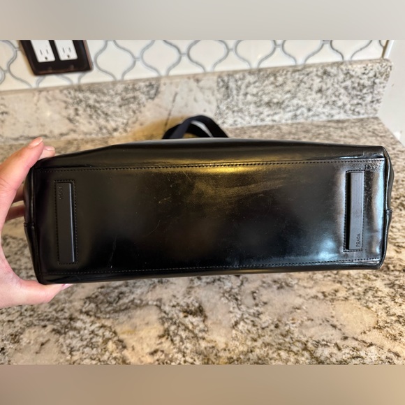 Prada Black Leather Tote Bag - Picture 4 of 12